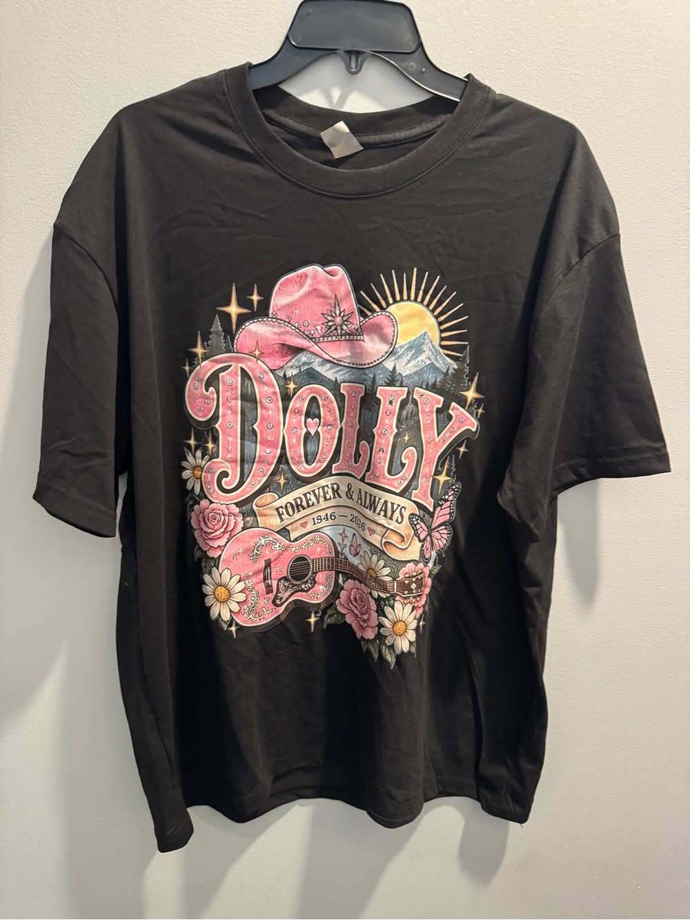 Dolly Parton Forever and Always black t-shirt Plus Size 2x *fits like 1X*
